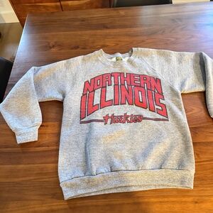 Vintage Northern Illinois Huskies Grey Sweatshirt - Size Small - Unisex